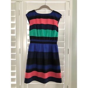 LOFT Striped cap/sleeveless sheath dress!